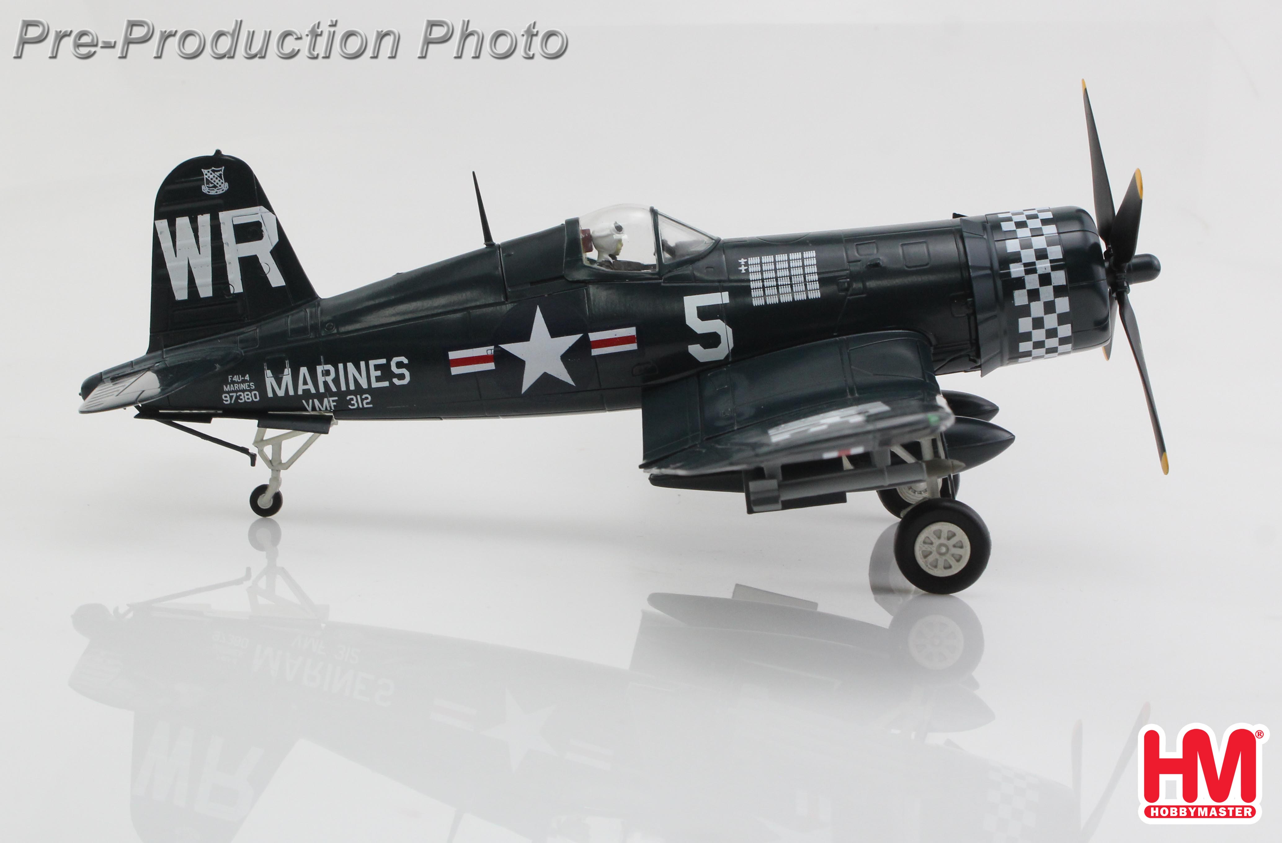 F4U-4 Corsair BuNo 97380, Capt. Phillip C. Delong, VMF-312, USS